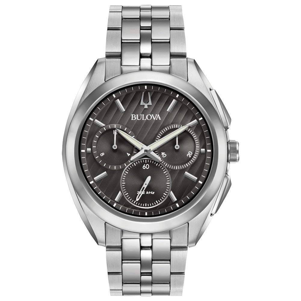 Bulova Herren Chronograph Quarz Uhr mit Edelstahl Armband 96A186