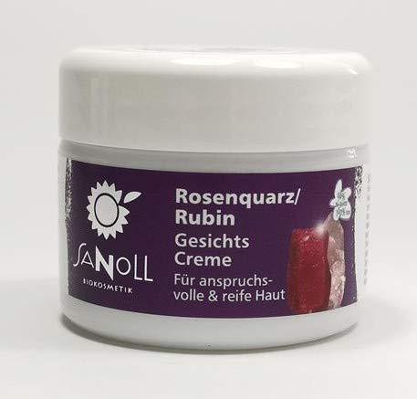 Sanoll Rosenquarz-Rubin Gesichtscreme vegan 50 ml