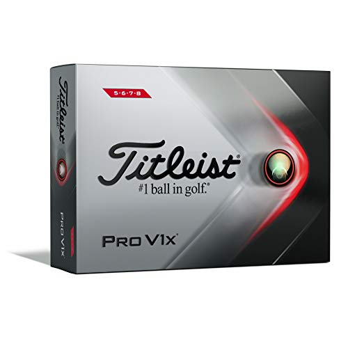 Titleist Pro V1X High Number Golfball, Weiß