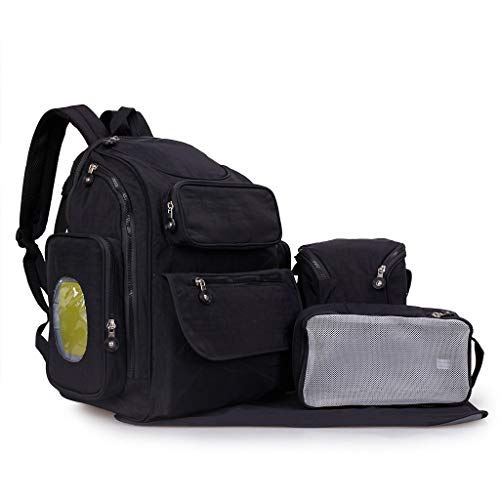 Baby-Wickeltasche, großes Fassungsvermögen, multifunktional, lässiger Reise-Tagesrucksack mit Wickelunterlage, isolierte Taschen, Nassbeutel, Organizer, wirtschaftlich und praktisch