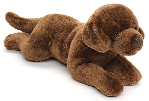 Uni-Toys - Labrador braun, liegend - 40 cm (Länge) - Plüsch-Hund - Plüschtier, Kuscheltier