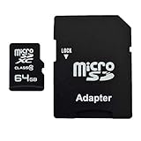 dekoelektropunktde 64GB MicroSDXC Speicherkarte mit Adapter Class 10 kompatibel für Canon IXUS 130 132 133 135 140 145 147 150
