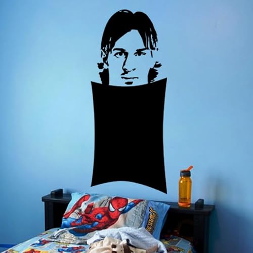 Aufkleber für Tafel, selbstklebend, abwischbar, Motiv: Lionel Messi – 70 x 30 cm