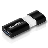 XLYNE WAVE USB Stick │256GB│USB 3.0 – Speicherstick │Push&Pull Mechanismus │Windows, Mac, Linux, Schwarz