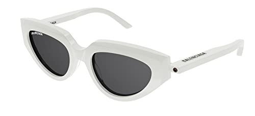 Balenciaga Sonnenbrille BB0159S 003 Sonnenbrille Damenfarbe Weiß Grau Gläsergröße 52 mm