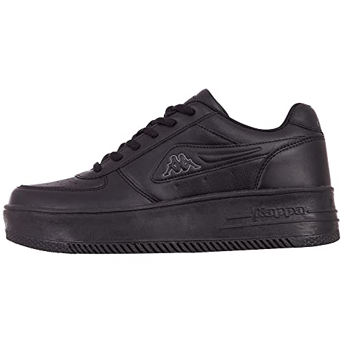 Kappa Unisex Bash PF OC Sneaker, Black/Grey, 39 EU