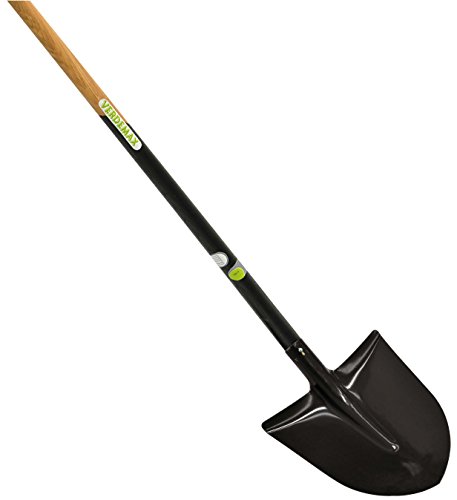 Verdemax 6160 28 x 29 cm schwere shovel-spade mit Griff, schwarz