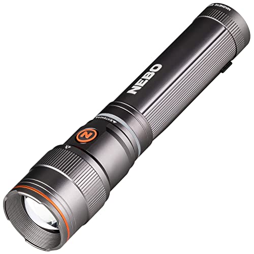 NEBO Franklin Slide 500 Lumen | Schwarze LED-Taschenlampe & Arbeitslicht | 7 Leuchtmodi mit Magnetfuß
