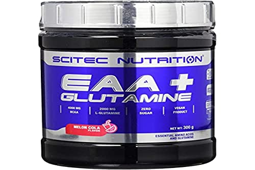 Scitec Nutrition EAA + Glutamine (Glutamin-Aminosäurenkomplex & essentielle Aminos), Melon Cola,300g
