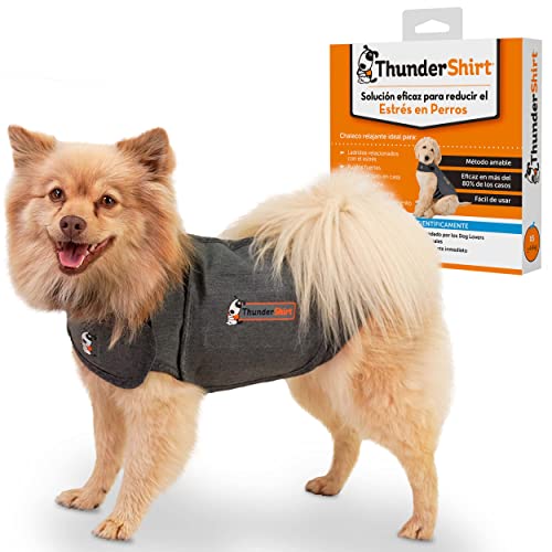Thundershirt Beruhigungsweste, Hundemantel für ängstliche Hunde, Größe XS, grau, 99001