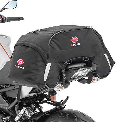Motorrad Hecktasche Bagtecs WP35 Wasserdicht Kompatibel für Beifahrersitz 35 Liter schwarz