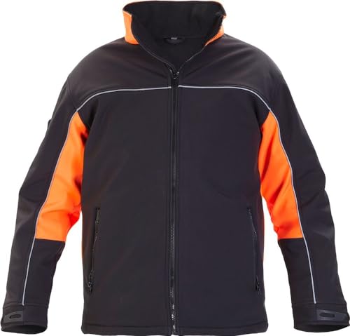 Hydrowear 42610 Rio Softshell-Jacke Schwarz/Orange Größe M