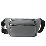 AQQWWER Herren Umhängetasche Waist Bag Men's Leisure Large Capacity Sports Mobile Phone Bag Outdoor Chest Bag Belt Bag Nylon Shoulder Bag (Color : C)