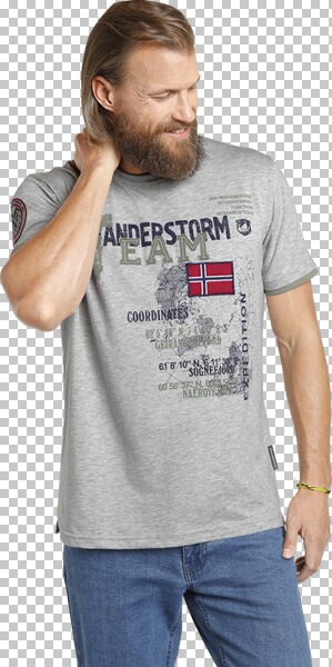 T-Shirt SÖLVE Jan Vanderstorm hellgrau 2