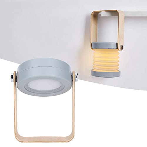 Zerodis Tischlampe LED Nachttischlampe, Table lamp USB 1200mAh 360 Grad LED Leuchten Verformbar Berührbar Dimmbar Warmweiß Leselampe für Schlafzimmer Wohnzimmer Camping