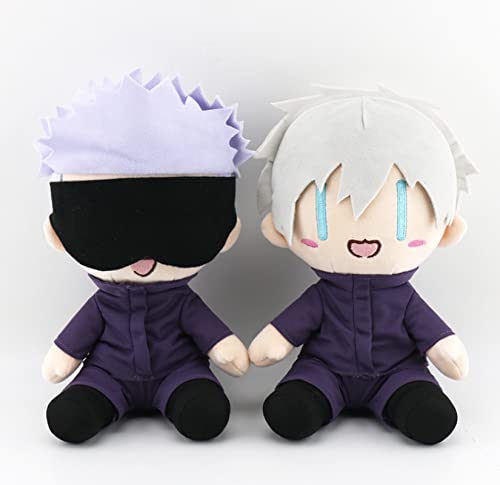 Anime Jujutsu Kaisen Plüschtier, Cosplay Figuren Gefüllte Puppen Kissen, Kind Geburtstagsgeschenk 25Cm Gojo Satoru 2Pcs