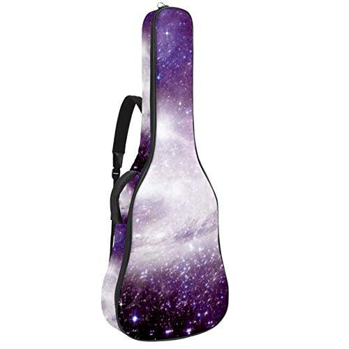 Gigbag für Konzertgitarre Space Galaxy Nebula Gitarrentasche Wasserdichte Akustikgitarre Weiche Gitarre Rucksack Gepolsterter 40 41 Zoll Klassikgitarren