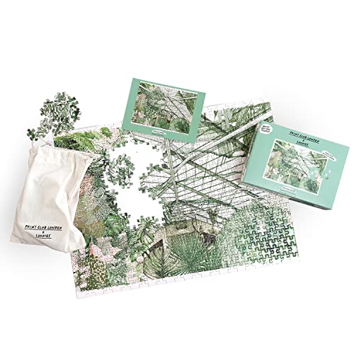 Print Club London x Luckies Barbican Conservatory Puzzle 500 Teile - Puzzle für Erwachsene - Garden Art Puzzle - Artist Edition Puzzle Lucille Clerc
