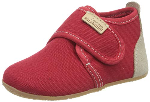 Living Kitzbühel Unisex Baby Babyklettschuh unifarben Lauflernschuhe, rot, 30 EU