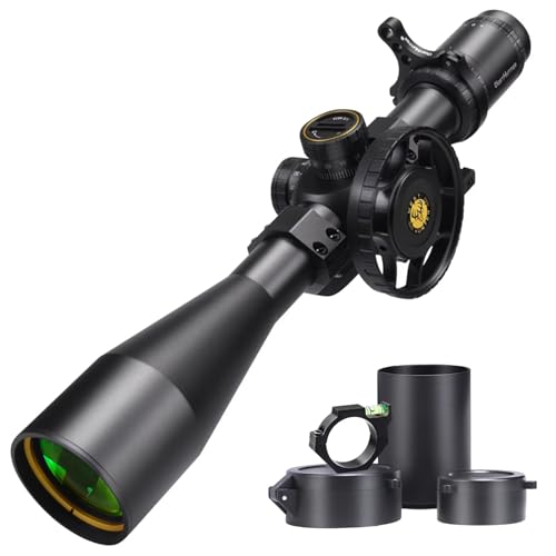 WestHunter Optics HD-N 6-24x50 FFP Scope, 30 mm Tube First Focal Plane Etched Glass Reticle 1/8 MOA Precision Shooting Scopes | Black, Picatinny Kit A-2