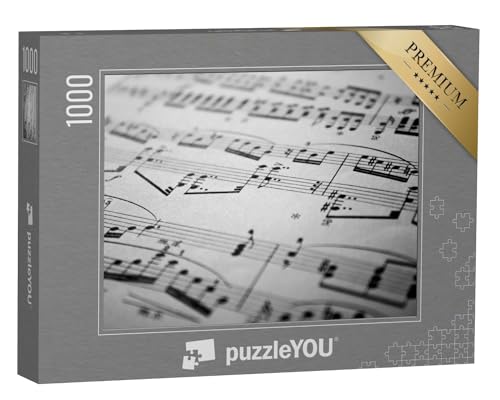 puzzleYOU: Puzzle 1000 Teile „Musiknoten“