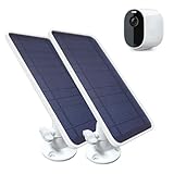 DIANMU Solarpanel für Arlo Essential Spotlight/XL Spotlight/Essential Kamera, mit 3,5 m Micro-USB-Kabel und Wandhalterung aus Aluminiumlegierung, wetterfestes Solarpanel-Ladegerät nur für Arlo