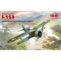 ICM 32012 I-153, WWII China Guomindang AF Fighter Modellbausatz, grau
