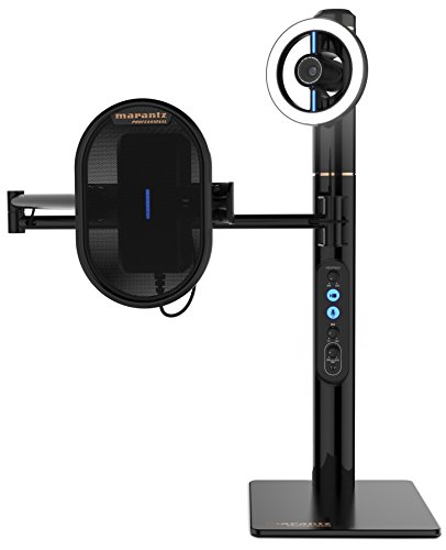 Marantz Professional Turret - Komplettes USB-C Broadcast Video System mit Full HD Webcam, USB-Kondensatormikrofon mit Pop-Filter, dimmbarem LED-Lichtring und internem USB-Hub
