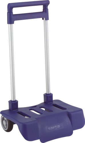 Safta Trolley für Schulrucksäcke, faltbar, leicht, widerstandsfähig mit ausziehbarem Griff und Rädern, 85 cm