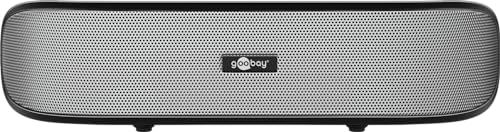 Goobay SoundBar 6W Stereo Lautsprecher für PC, TV und Notebook, schwarz