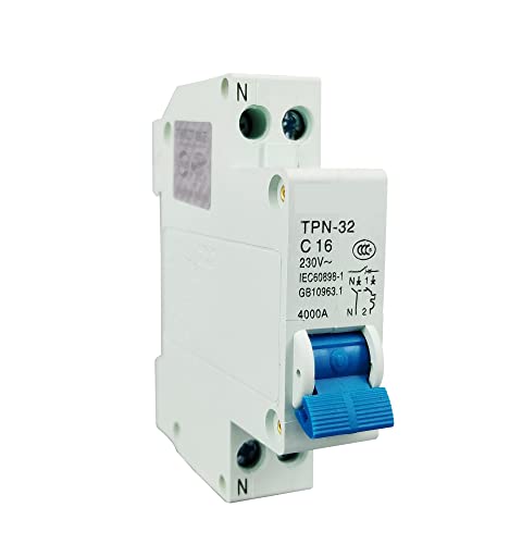 Leistungsschalter Tpn 1p + n Mini-Leistungsschalter MCB 10A, 16A, 20A, 25A, 32A