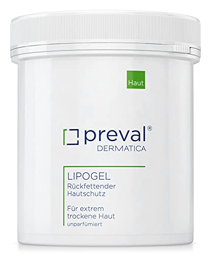 preval® LIPOGEL | Rückfettender Haut- und Kälteschutz für rissige, trockene und zu Juckreiz neigende Haut (400g)