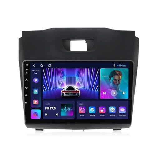 Android 11 Autoradio Für Isuzu D-Max 2015-2018 Mit Wireless Carplay/Android Auto, 9 Zoll Touchscreen Mit GPS Navigation Bluetooth WiFi RDS DSP SWC + Rückfahrkamera (Size : M100S - 4 Core 1+16G WiFi)