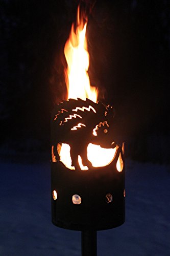 Wildschwein Fackel - Set mit Stiel und Brennmitteln