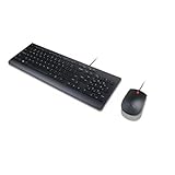 Lenovo Essential Wired Keyboard and Mouse Combo - German, 4X30L79897, schwarz