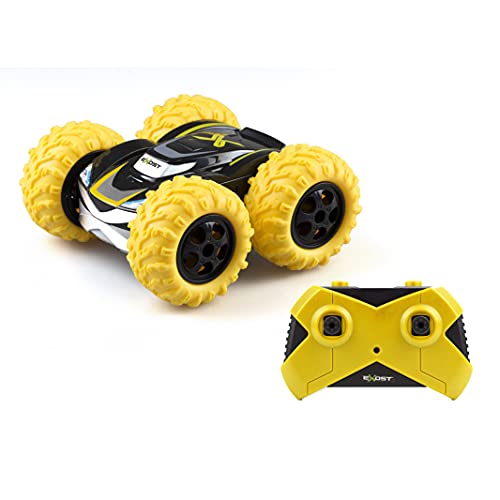EXOST Ferngesteuertes Auto, 360 Cross, Gelb, 2,4 GHz, 2 Seiten und 360 °, Spielzeug für Kinder, ab 5 Jahren