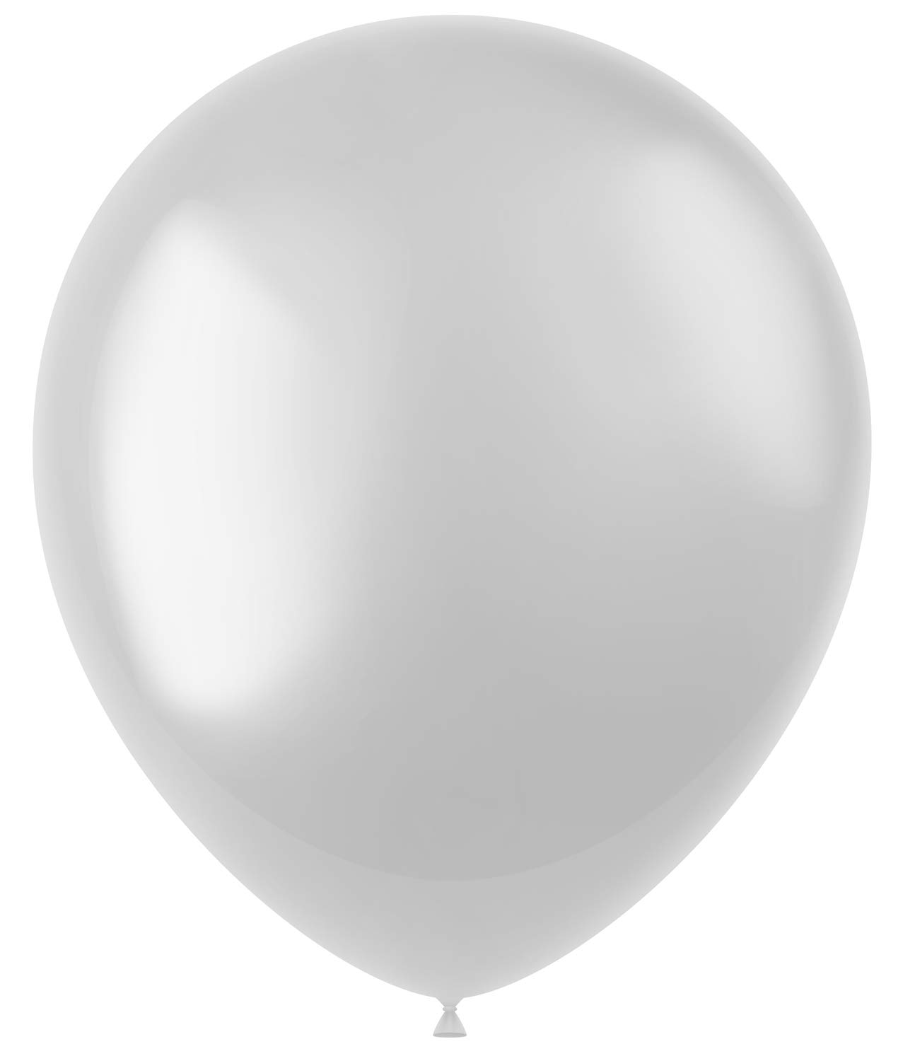 Folat 19760 - Latex Luftballons Oval - weiß glänzend - 33cm - 100 Stk.