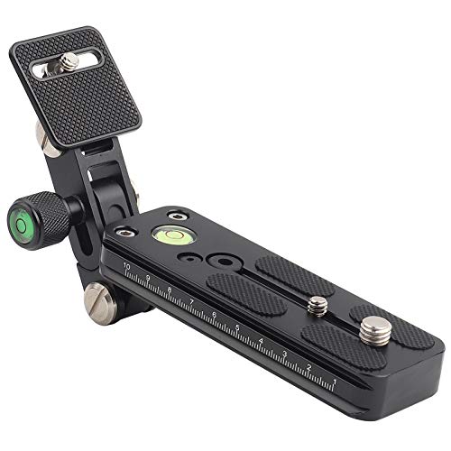 Liukouu Teleobjektiv-Halterung, Schnellwechselplatte Kamerahalterung mit langem Fokus für Stativkugelkopf-DSLR-Kamera-Fotografie(F120-38)