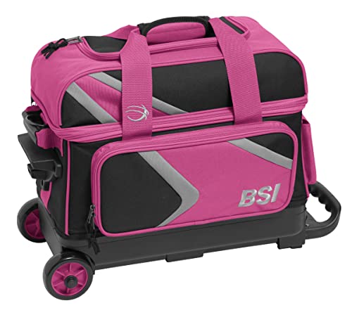 BSI Dash Double Roller Bowlingtasche Pink/Schwarz/Grau