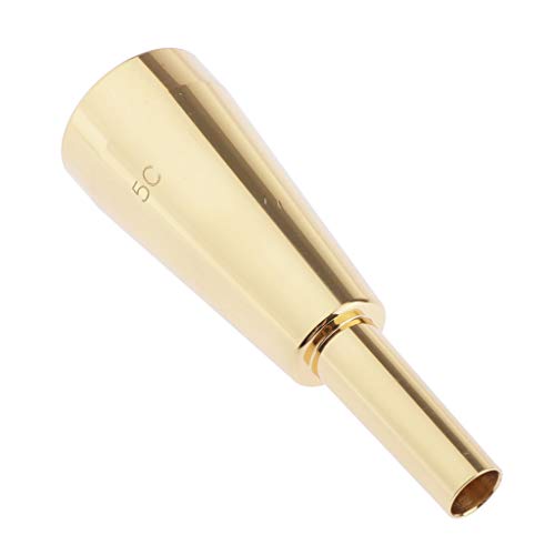 Gold/Silber Trompete Mundstück 5C Größe für Bach - Golden