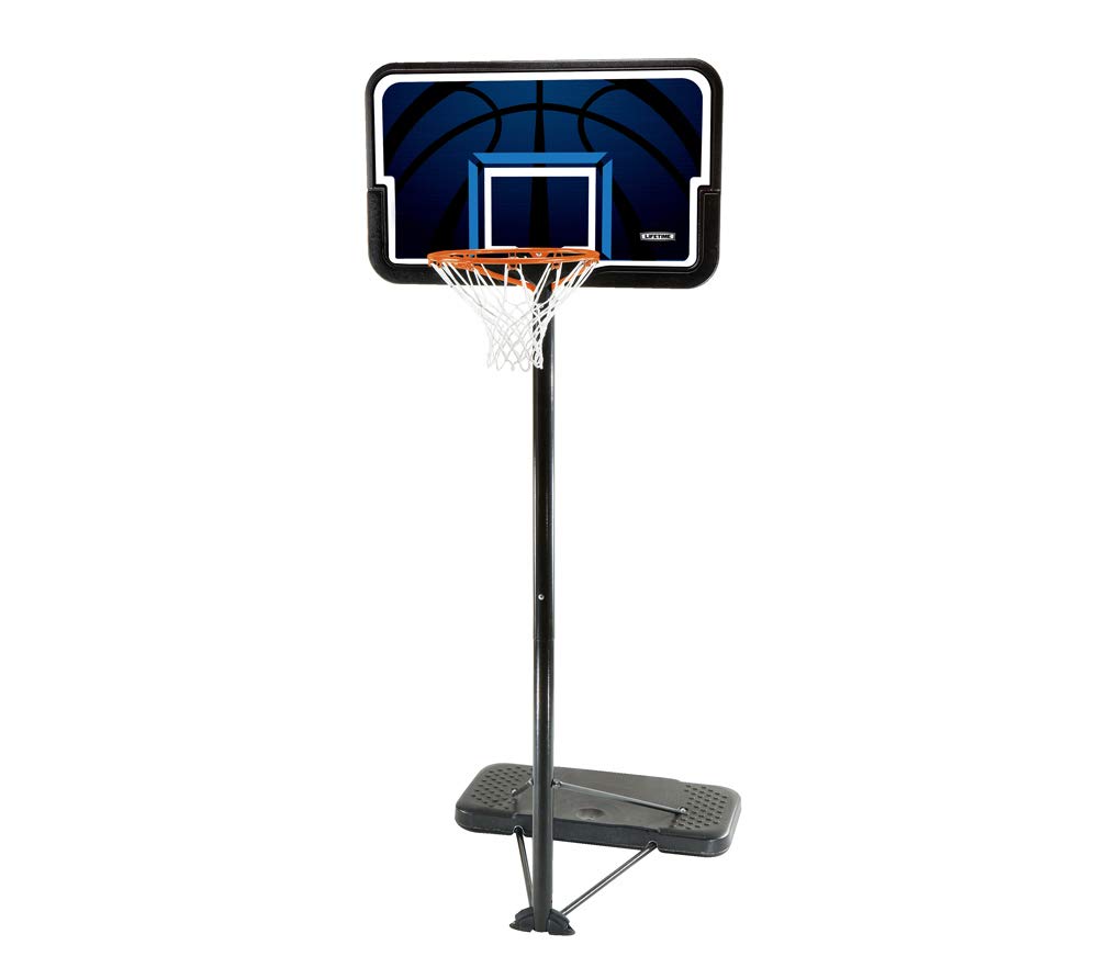 Lifetime Basketballkorb mit Ständer für Kinder & Erwachsene | Höhenverstellbare Basketballanlage 228-304 cm Schwarz