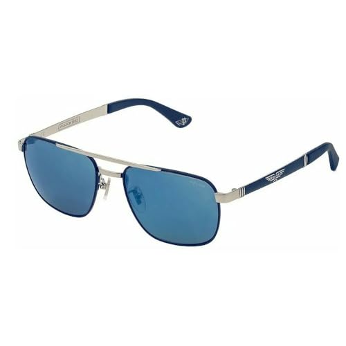 Police sonnenbrille SPL890 ORIGINS 3 F94B silber größe 55 mm brille mann