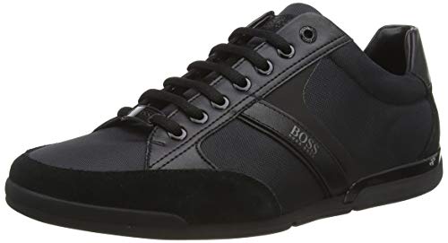 BOSS Herren Saturn_Lowp_MX Sneaker, Schwarz (Black 001), 44 EU