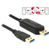 DELOCK 83647 - Data Link + KM Switch USB 3.0 USB 3.0 - 1,5 m