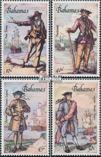 Prophila Collection Bahamas 644-647 (kompl.Ausg.) postfrisch ** MNH 1987 Piraten (Briefmarken für Sammler) Seefahrt/Schiffe