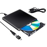 Externe Blu Ray CD DVD Laufwerk 3D, Tragbar USB 3.0 USB Type C Bluray CD DVD RW Rom für PC MacBook iMac Mac OS Windows 7/8/10/Vista