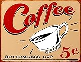 Desperate Enterprises Kaffee Coffee BLECHSCHILD USA NEU GROÃŸ 41x31cm S1196