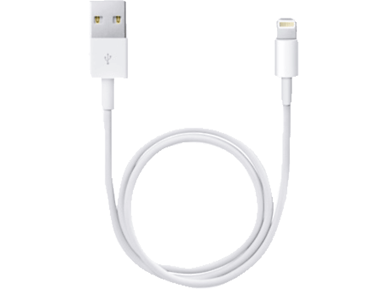 APPLE ME291ZM/A, Lightning Connector auf USB Kabel, Weiß