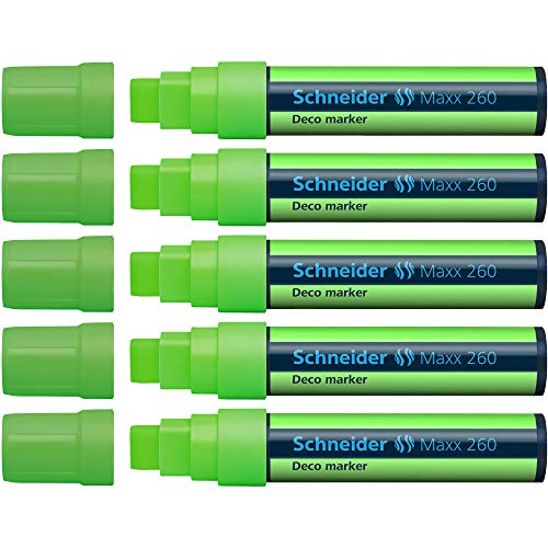 Schneider Maxx 260 Deco-Marker (5 - 15 mm) 5er Packung hellgrün