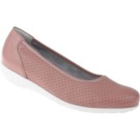 Natural Feet Damen Ballerina Annabelle | Echtes Hirschleder | Weite H | Hallux geeignet 39 rosa